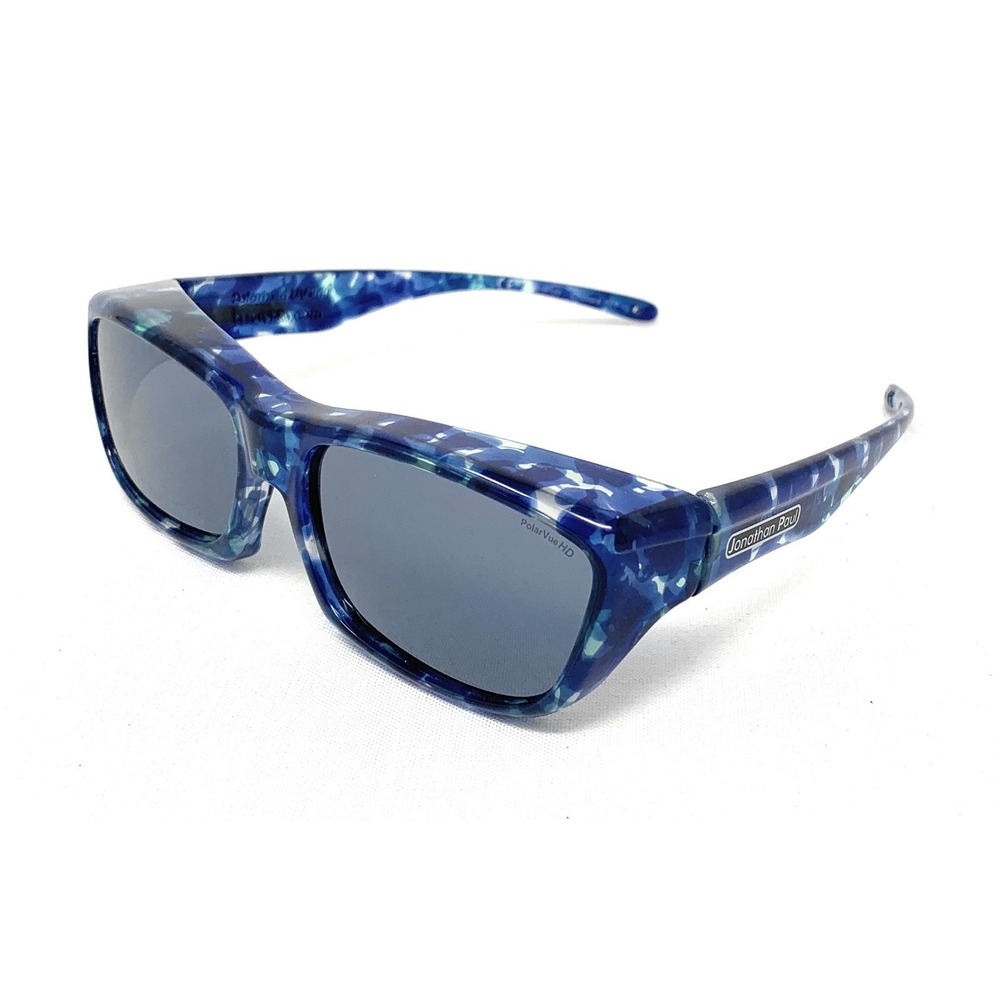 JONATHAN PAUL Polarized Sunglasses Fitovers Choopa Blue Marble CH001 Extra Small